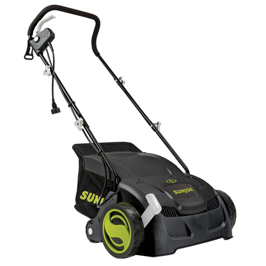 Sun Joe 12 Amp Electric Dethatcher and Scarifier with 8 Gallon Bag