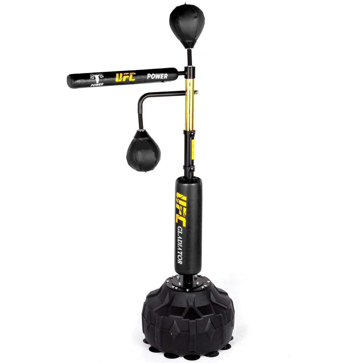VEVORbrand Boxing Speed Trainer, Rapid-Reflex Boxing Bar, Training Boxing Ball with Reflex Bar & Gloves, Solid Speed Punching Bag Free Standing, Adjustable Height, for Adult&Kid, with Two Ball