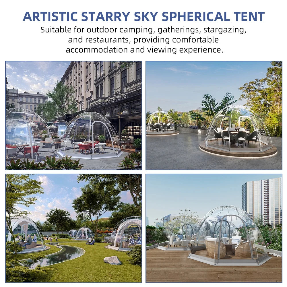 tent,Bubble Tent Weatherproof Shelter Party - Winter Tent Oversize Weather Proof - Oversize Weather Tent 8-10 Person - Cold Tent Party Cold-resistant Tent 8-10 Person Bubble Pod - Cold