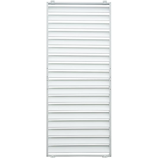 TOTAL Outdoor Waterproof Aluminum Privacy Screen for Louvered Pergolas, UV Resistant, Wind Blocking, Gray (Pergola Not Included)