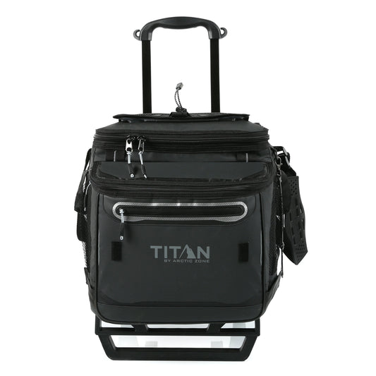 Titan by Arctic Zone 60 Can, 40 Quart Soft Cooler with Wheels, Basalt Gray