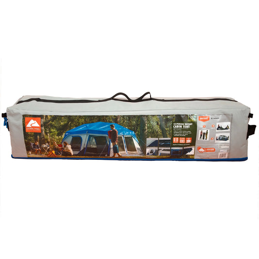 10-Person 14' x 10' Lighted Instant Cabin Tent, 40 lbs