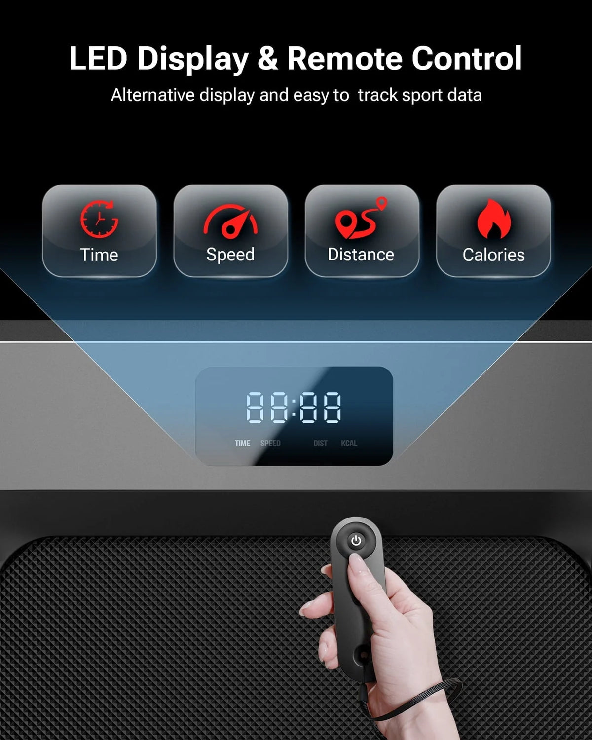 Walking Pad 2 in 1 Under Desk Treadmill with Remote Control Mini Portable Treadmill for Home Office