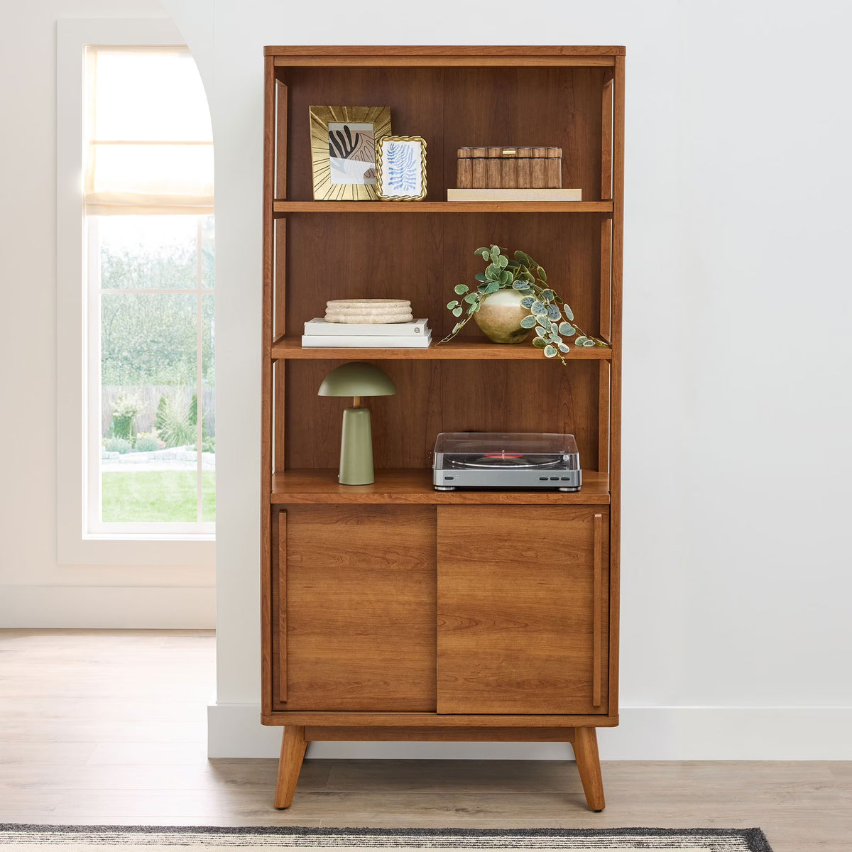 Better Homes & Gardens Greyson Bookcase, Acorn Finish