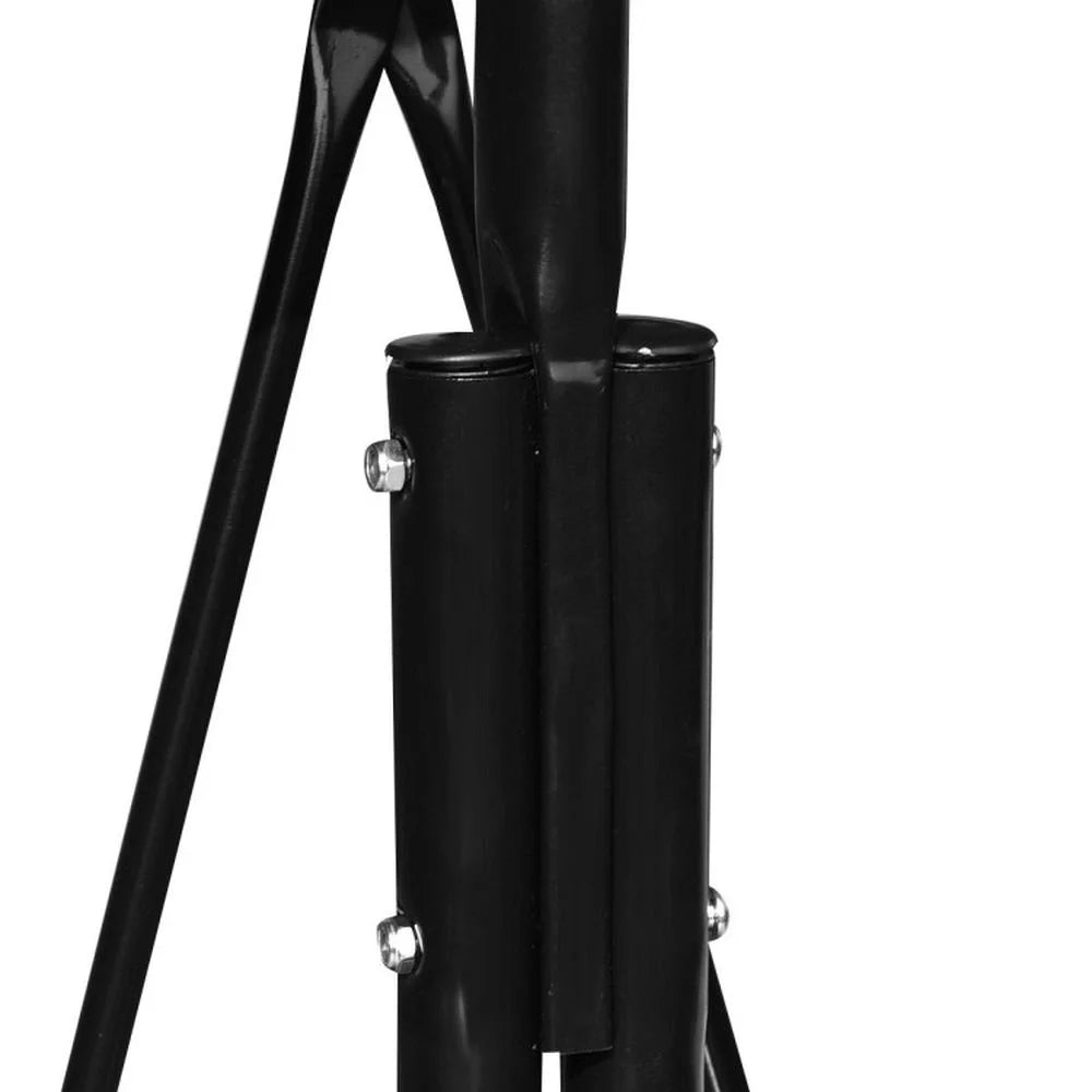 Topcobe Loveseat Cushioned Patio Steel Frame Swing Glider, Outdoor Patio Furniture for Balcony Garden Backyard -Black