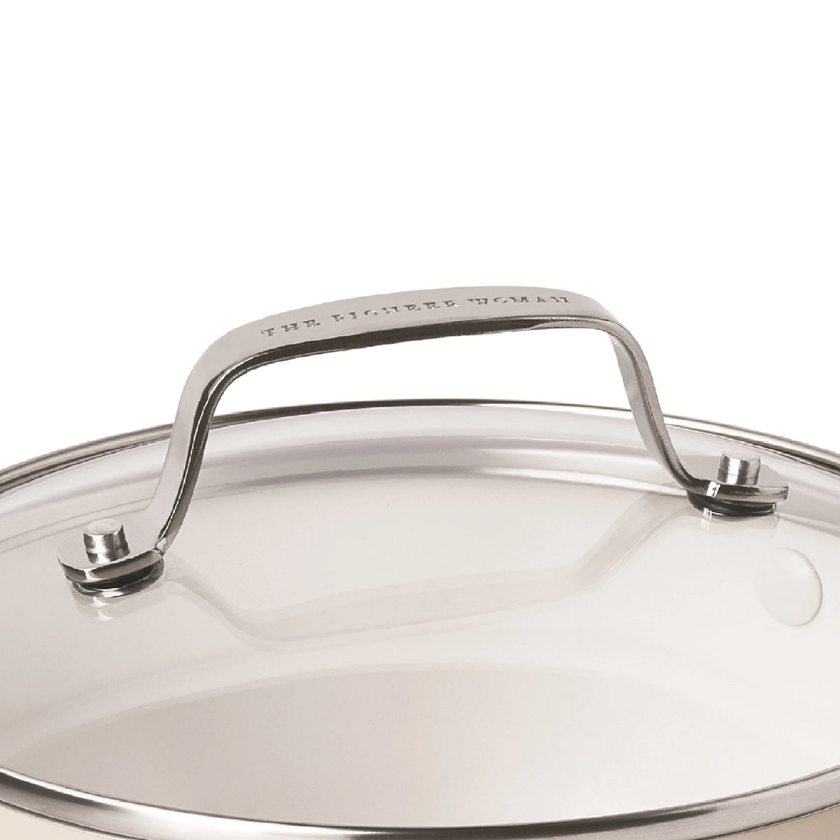 The Pioneer Woman Harlow 15-Piece Cookware Set, Ceramic Non-Stick Pots and Pans Set, Taupe