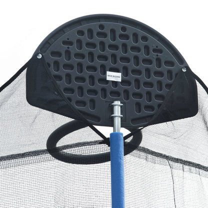 14FT Outdoor Trampoline with Safety Enclosure, Steel Tube Frame, Ladder & Secure Net - Heavy Duty, Blue