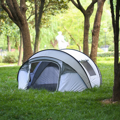 , 4-6 Persons White + Gray Pop-Up Boat Tent, , ,