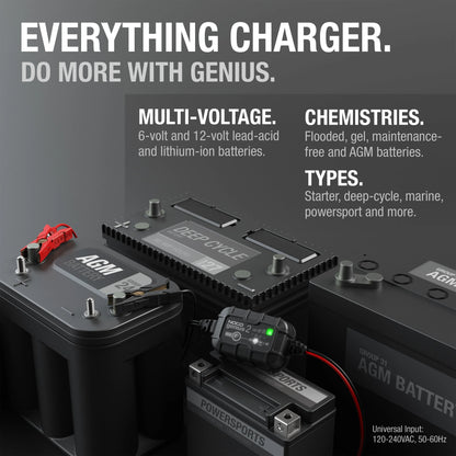 NOCO GENIUS2 6V/12V 2A Smart Battery Charger and Maintainer