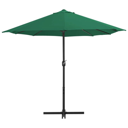 vidaXL Garden Parasol Blue Polyester fabric, Aluminum pole and ribs Large
