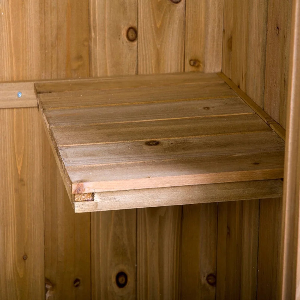 UBesGoo Fir wood  with Single Door Wooden Live Garden Shed Wooden Lockers Wood