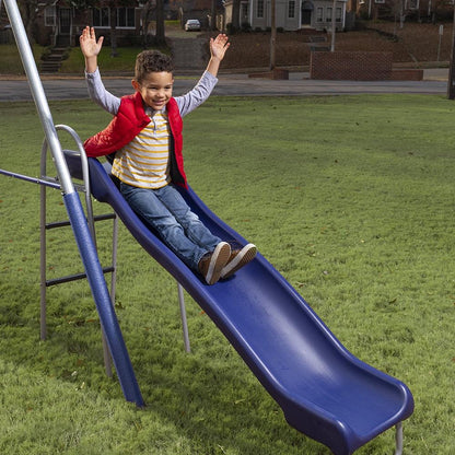 XDP Recreation Fun All-Mighty Metal Swing Set with Super Disc Swing. Stand R Swing. Glider. &amp; Slide