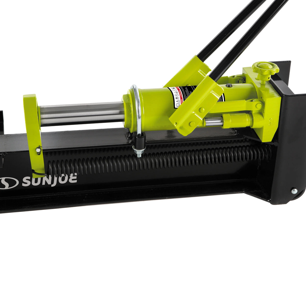 Sun Joe Hydraulic Steel Beam Log Splitter, 10 Ton Capacity Firewood Tool, Green, LJ10M