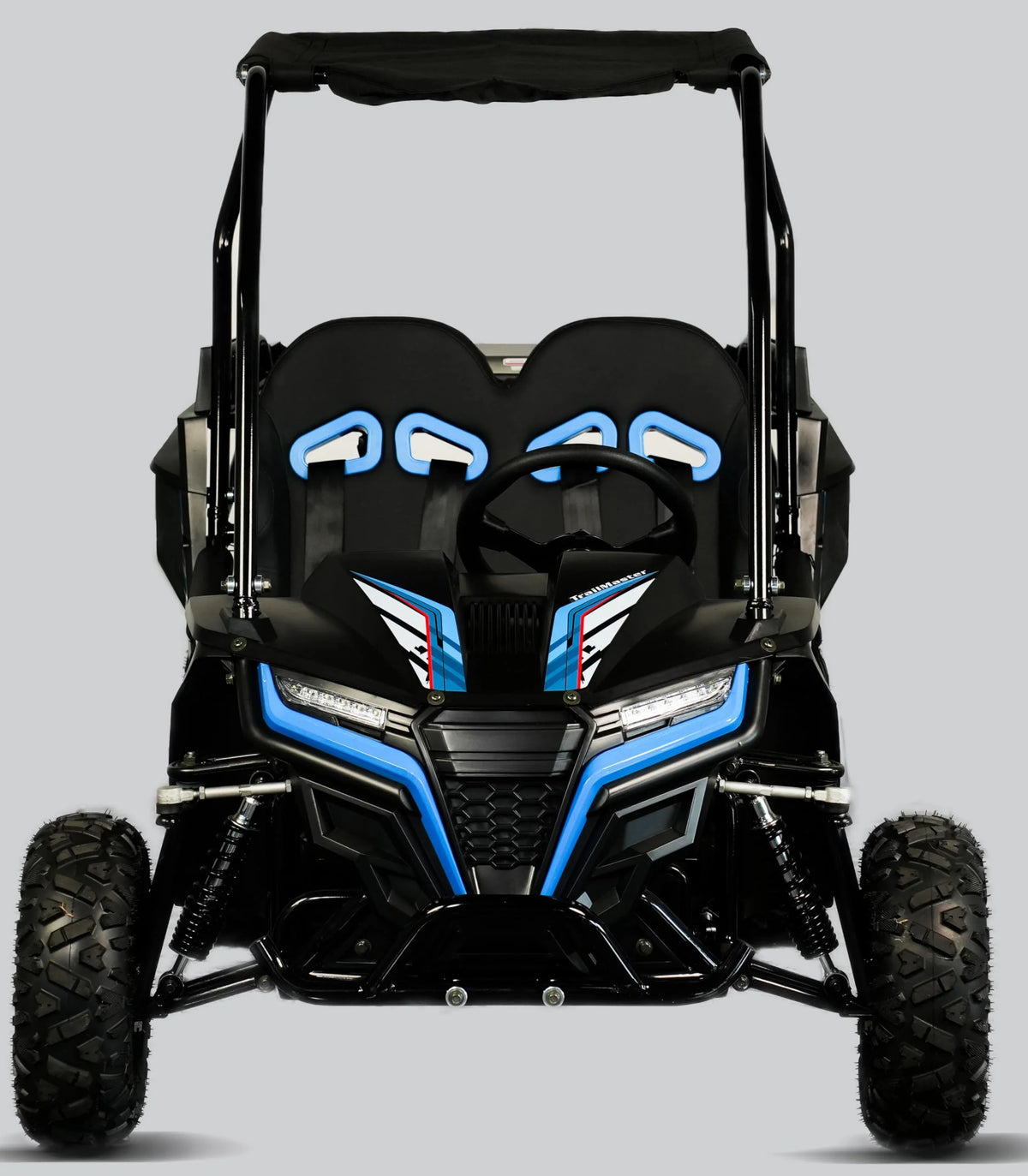 TrailMaster Cheetah 6 Youth Go-Kart - 163cc 5.5HP Engine, 4-Point Safety Belt, Remote Kill, Speed Governor, Suitable for Kids 6-12. with Pre-Assembled Version Now! (Pre-Assembled, Blue)