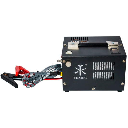 TUXING 4500Psi PCP Air Compressor w/ Built-in Transformer, One-Button Start for PCP Rifles, Paintball Guns, Diving Tanks