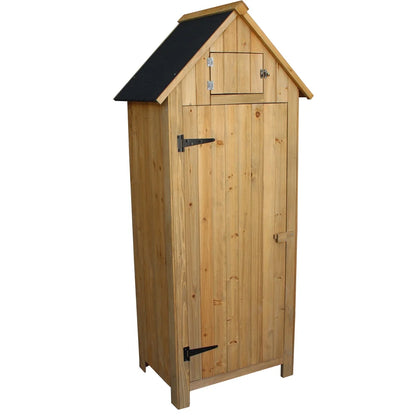 UBesGoo Fir wood  with Single Door Wooden Live Garden Shed Wooden Lockers Wood