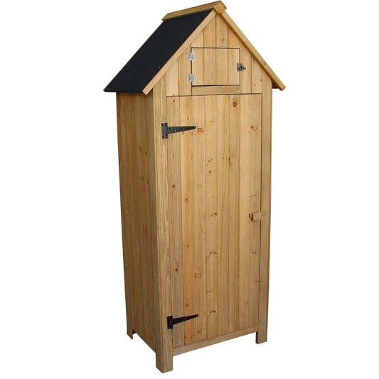 UBesGoo Fir wood  with Single Door Wooden Live Garden Shed Wooden Lockers Wood