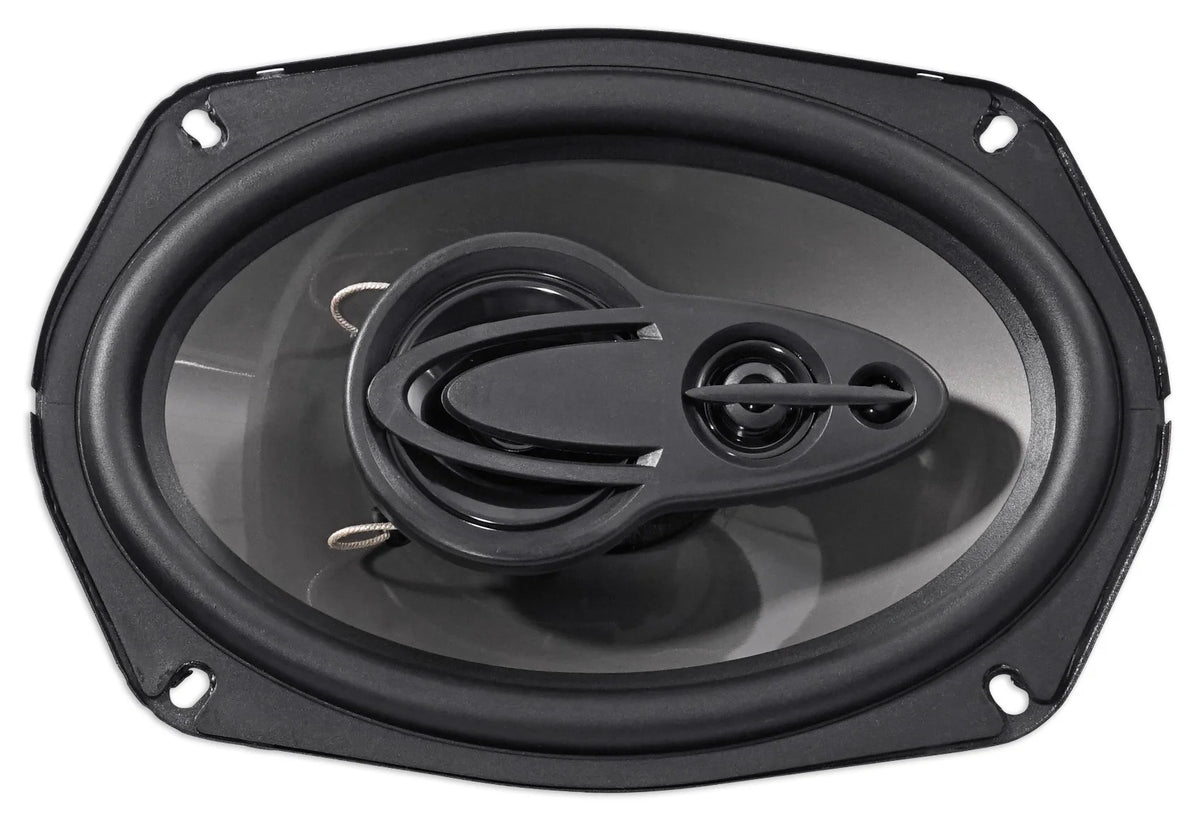 (4) Rockville RV69.4A 6x9" 1000w 4-Way Car Speakers+Quad Speaker Enclosure Box