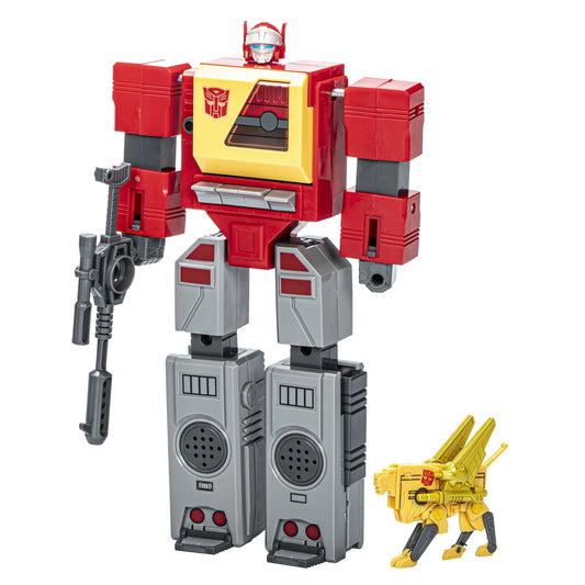 Transformers Toys Retro 40th Anniversary Autobot Blaster & Steeljaw Action Figures