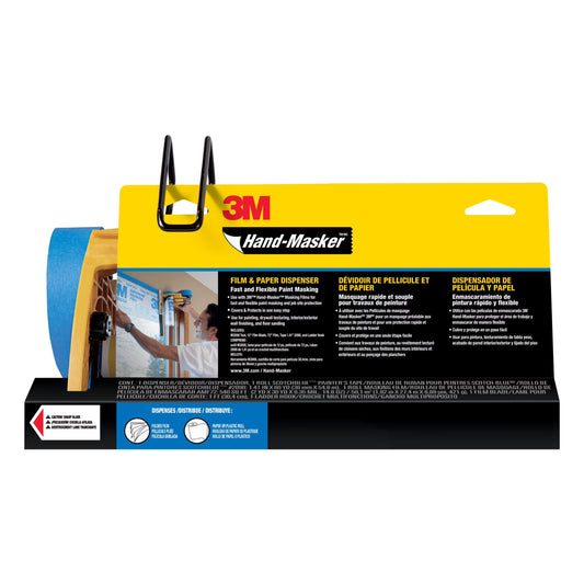 3M Hand-Masker Masking Film & Tape, Job Prep, Paint Supply, M3000-PAK-SC, 1 Kit