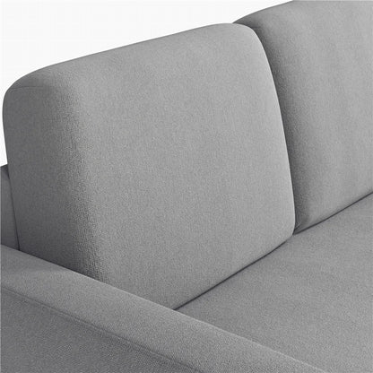 Alden Design Reversible Sectional Sofa with USB & Type-C Ports for Livingroom, Light Gray