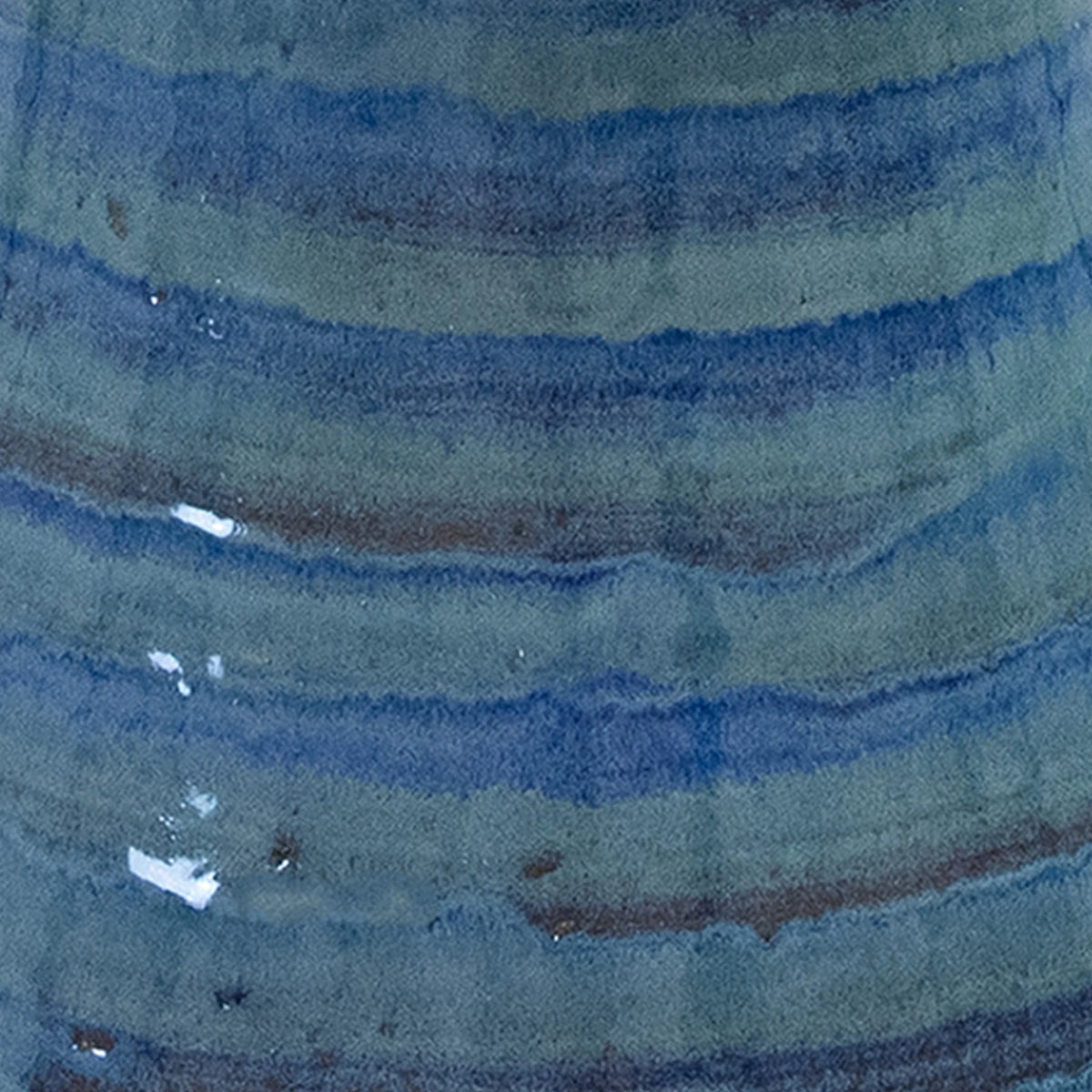 Sunnydaze Freestanding Ceramic Outdoor Bird Bath, Glazed, UV-Resistant Galaxy Blue Finish