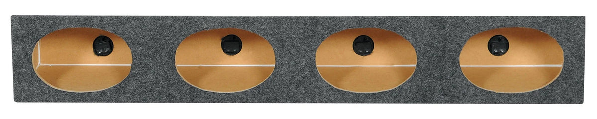 (4) Rockville RV69.4A 6x9" 1000w 4-Way Car Speakers+Quad Speaker Enclosure Box