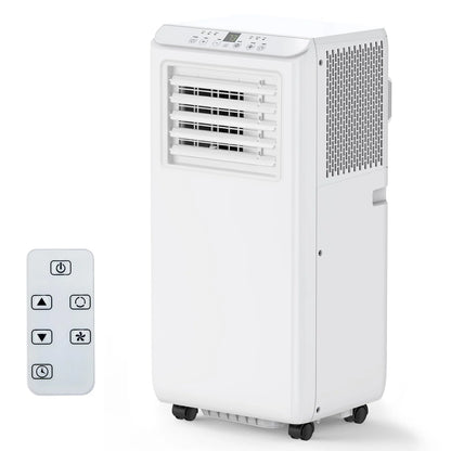 TROPOW Portable Air Conditioners 8000BTU, Air Conditioners 3-in-1 Cools up to 350 Sq. Ft, Indoor Standing AC Unit w/Dehumidifier, Window Kit, White