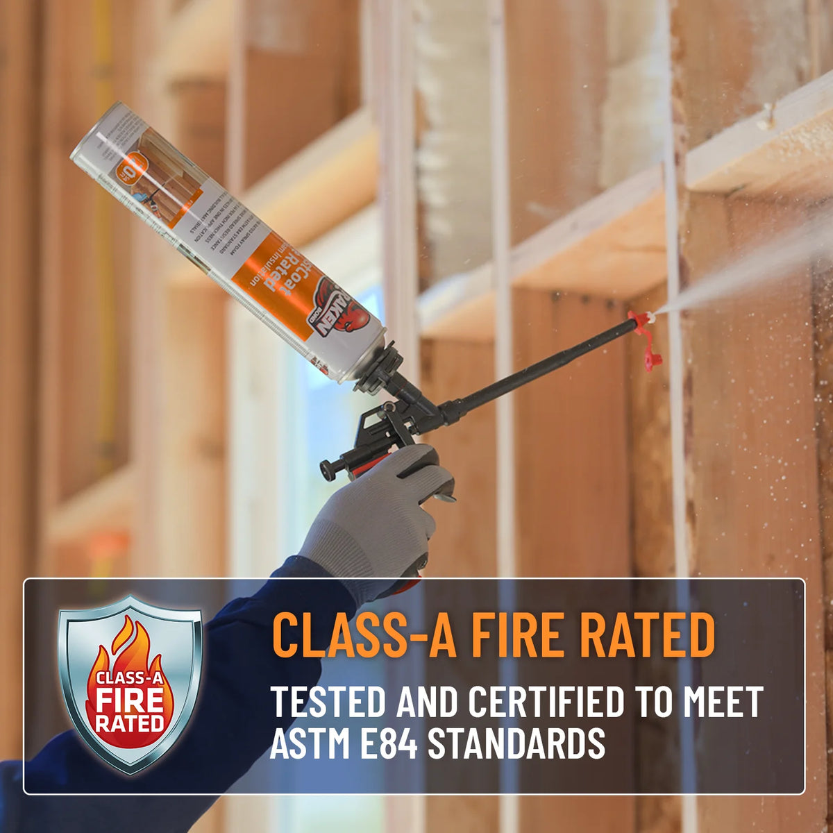 Kraken Bond Fastcoat Spray Foam Insulation Kit, Class A Fire Rated, 240 Board Feet, Closed Cell - 12 Pack Set