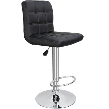 ZENY Height Adjustable Home Bar Stool Set 360-Degree Swivel, Set of 2