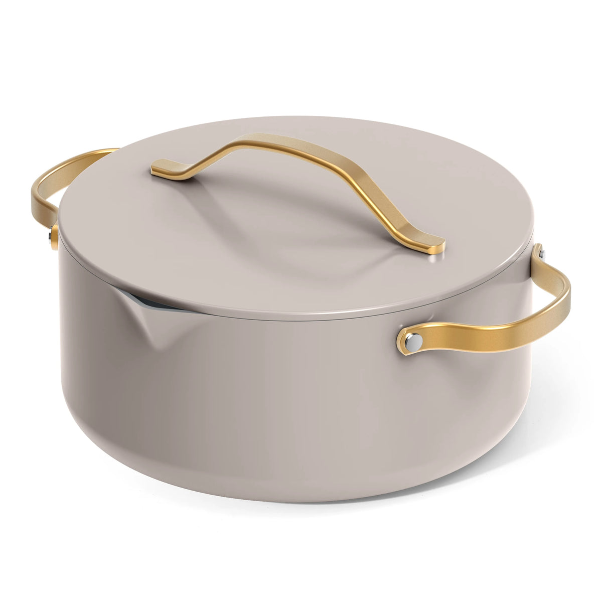 Beautiful 12pc Ceramic Non-Stick Cookware Set with Strainer Lids, White Icing by Drew Barrymore