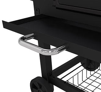 X-Large Heavy-Duty Charcoal Grill - 32 in. W- 816 sq.in. of Cooking Area Black