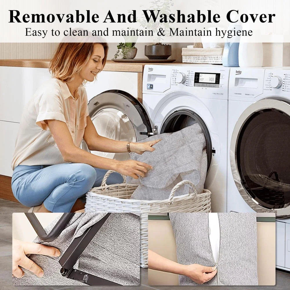 Electric Lifting Backrest for Bed, Folding Adjustable Multi-Function Neck Head and Lumbar Back Support for Elder, Electric Lifting Backrest Pillow with Electric Pump System (Gray with Armrest)
