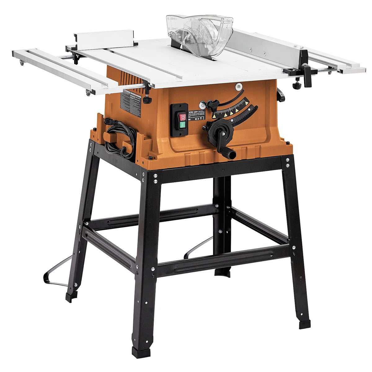 Wpond 1800W, 15A 10in Portable Table Power Saw, 5000 RPM