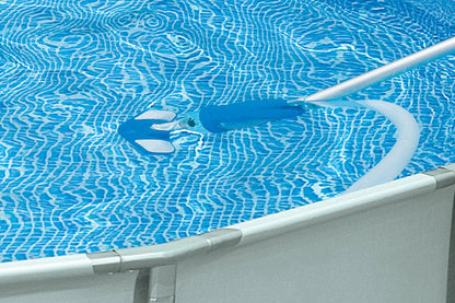Intex 12' x 30" Metal Frame Swimming Pool w/ Filter Pump & Pool Maintenance Kit