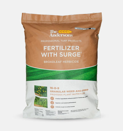 The Andersons Professional Surge Weed and Feed 16-0-9 Post-Emergent Weed Control and Fertilizer - Covers up to 20,000 sq ft (40 lb)