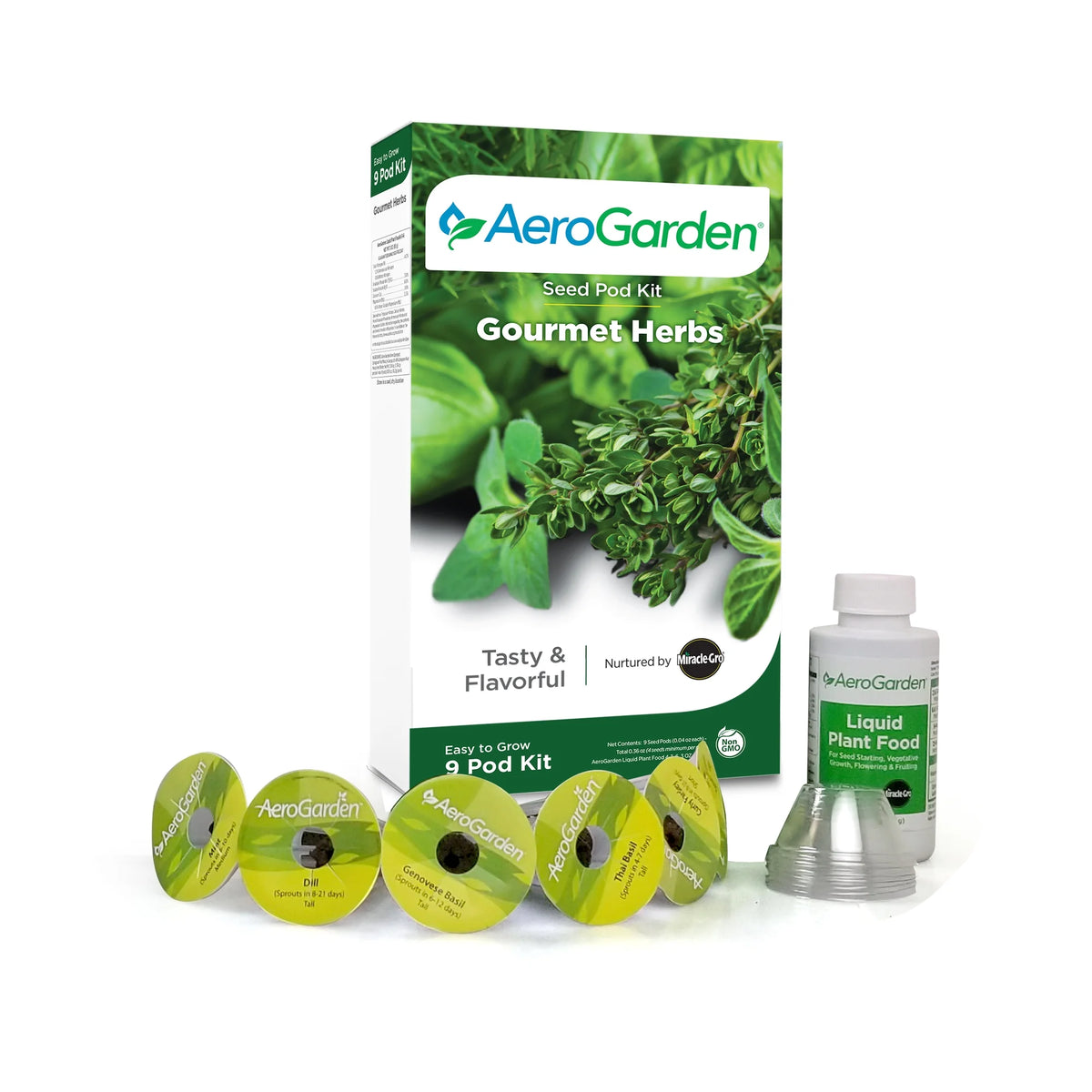 AeroGarden Bounty Basic - Indoor Garden with LED Grow Light, Black