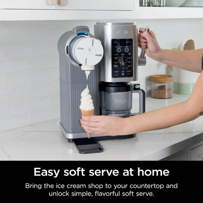 Open Box Ninja Swirl-Creami Soft-Serve Maker - SILVER ONE SIZE