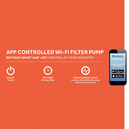 Flowclear 2000 Gal Smart Touch Wifi Above-Ground Pool Pump