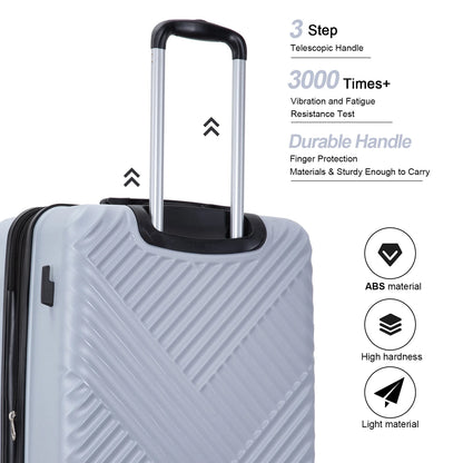 10 Piece Luggage Set Lightweight Suitcase Set with 7PCS Organizer Bags Suitcase with TSA Lock Spinner Wheels(Black)
