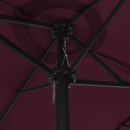 vidaXL Garden Parasol Blue Polyester fabric, Aluminum pole and ribs Large