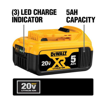20V MAX XR Cordless Grinder 2 Tool Combo Kit with 4.5 in. Grinder, 1-1/2 in. Die Grinder, and (1) 5.0Ah Battery