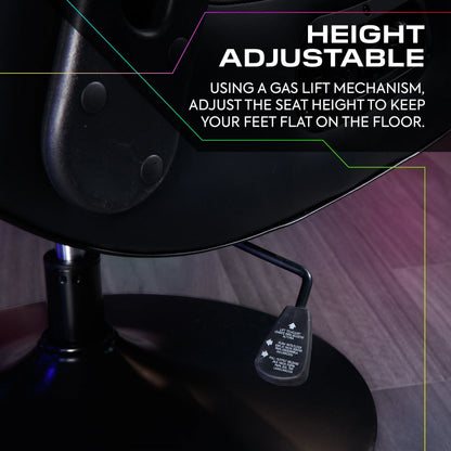 X Rocker Nemesis RGB Pedestal Gaming Chair, Black