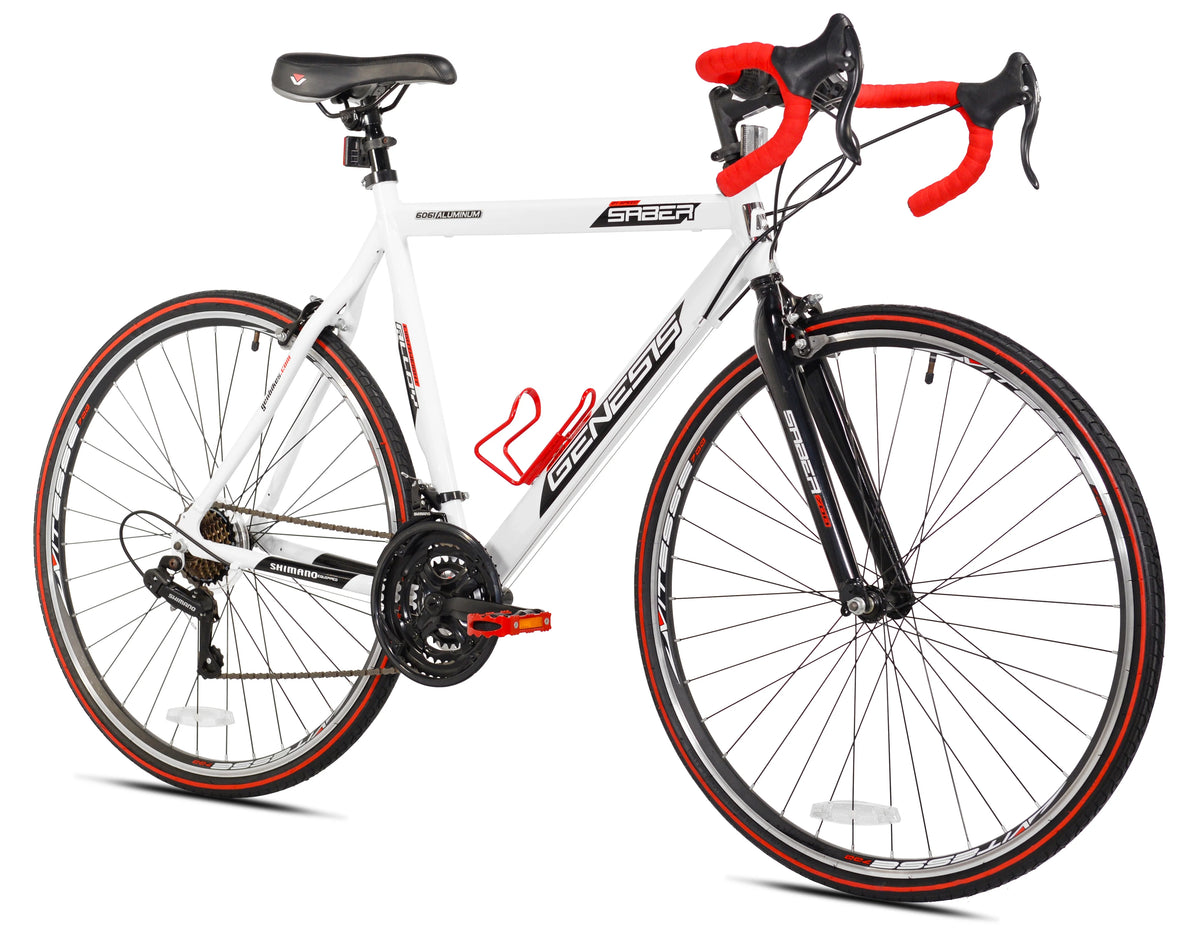 700c Saber Men's Road Bike, Medium, White