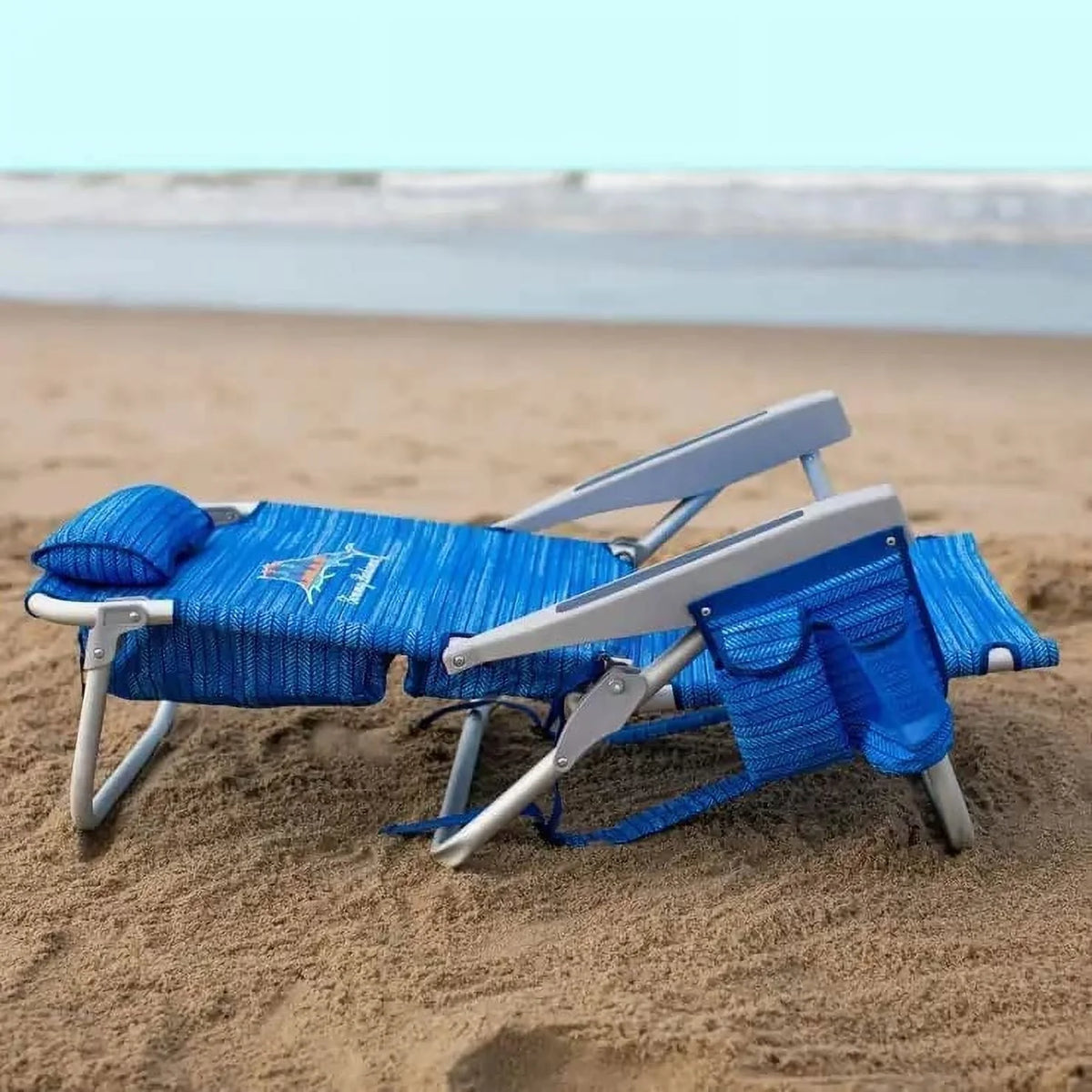 Tommy Bahama Backpack Beach Chairs - (2 PACK Blue )