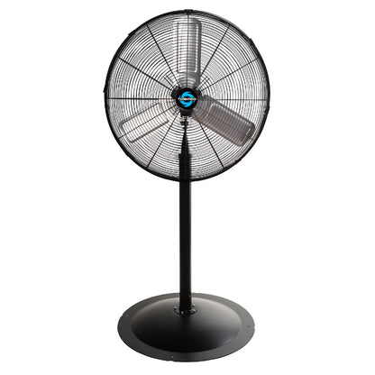 Tornado - 20 Inch High Velocity Metal Oscillating Pedestal Fan - Commercial, Industrial Use Water-Resistant