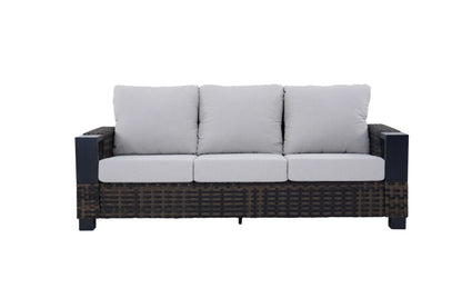 Better Homes & Gardens Rockport Outdoor Wicker Sofa, Brown