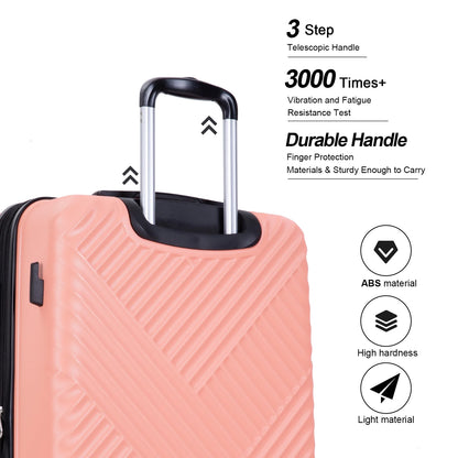 10 Piece Luggage Set Lightweight Suitcase Set with 7PCS Organizer Bags Suitcase with TSA Lock Spinner Wheels(Black)