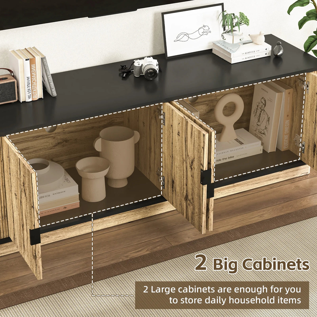 TV Stand, Modern Entertainment Center for TVs Up to 75 inch