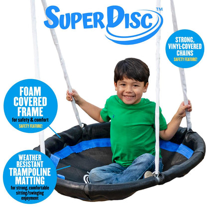 XDP Recreation Fun All-Mighty Metal Swing Set with Super Disc Swing. Stand R Swing. Glider. &amp; Slide